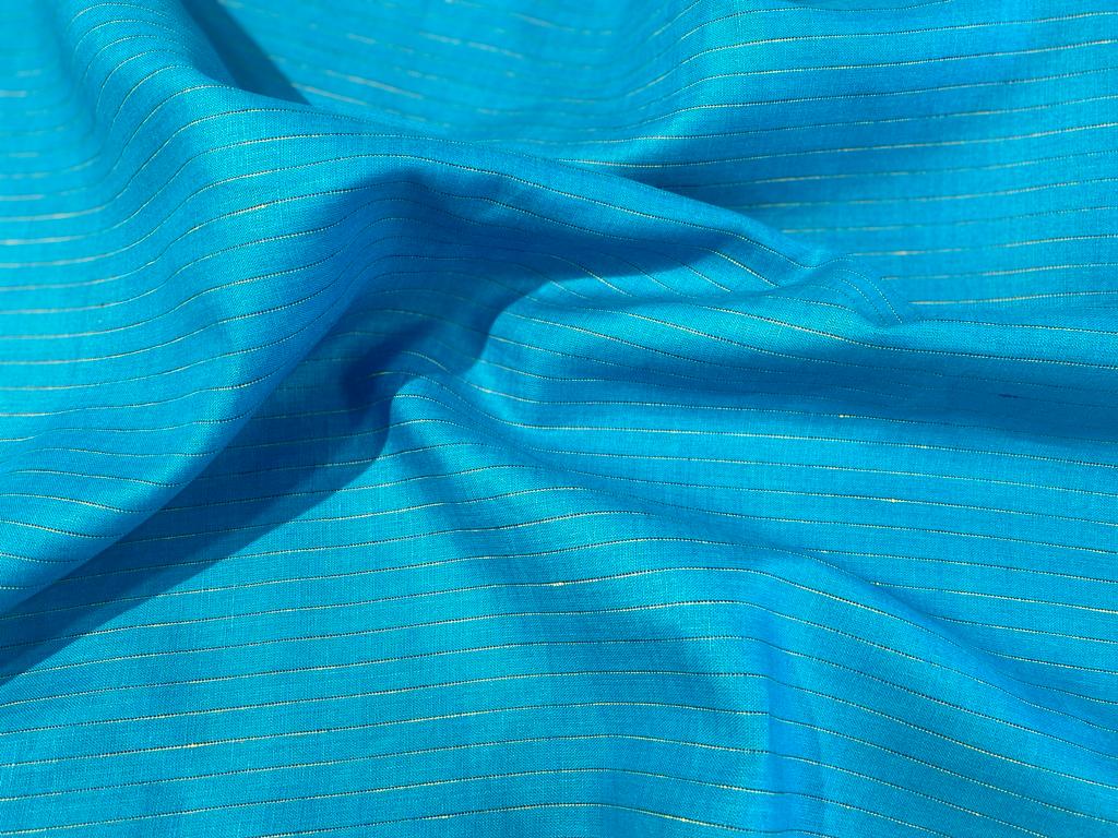 Sky blue Stripe - Dyed Premium Linen Fabric RL-584