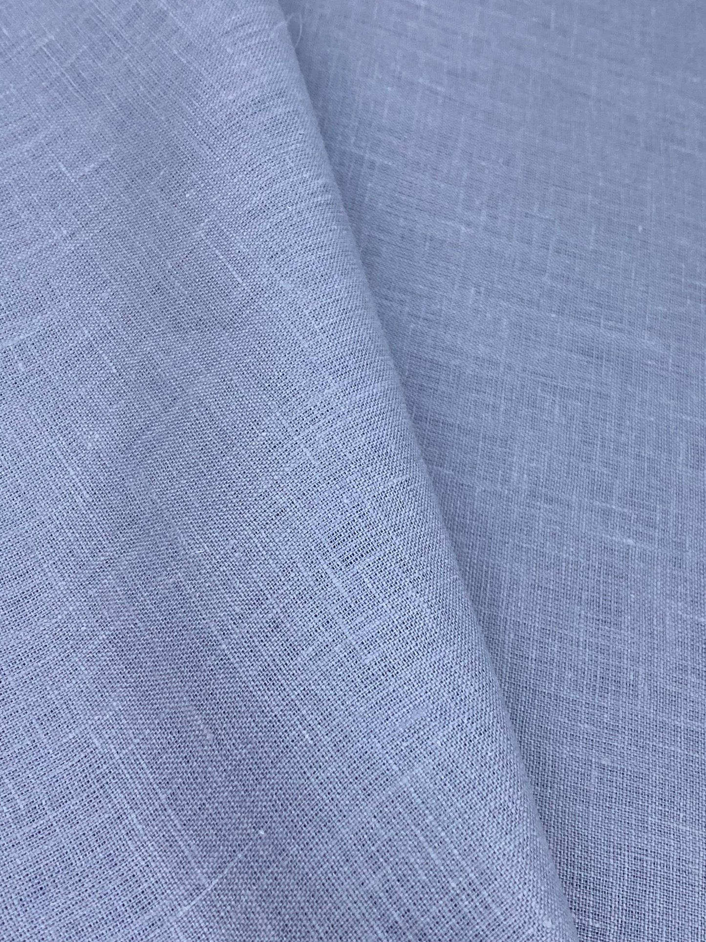 Light Lavender Solid Colour- Dyed Premium Linen Fabric LO- 157