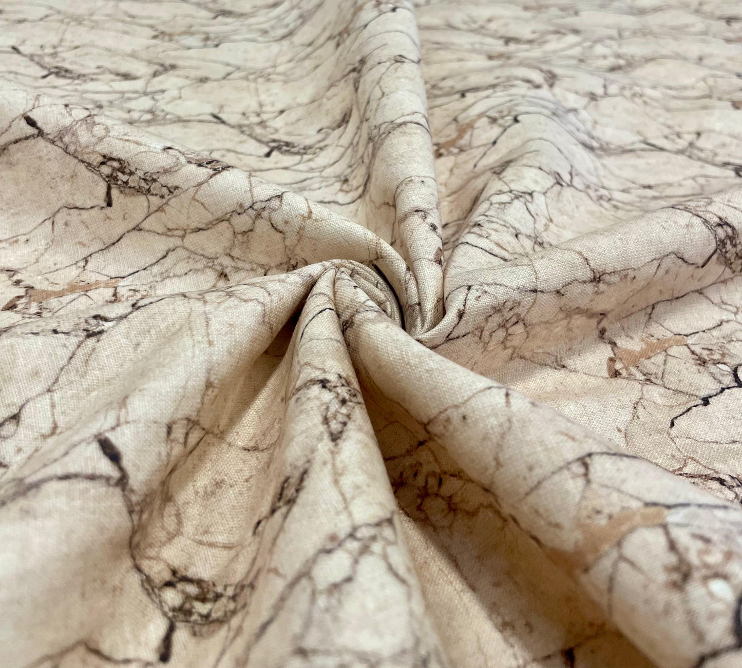 Sand Marble Digital Printed - Dyed Premium Linen Fabric BCH- 620409