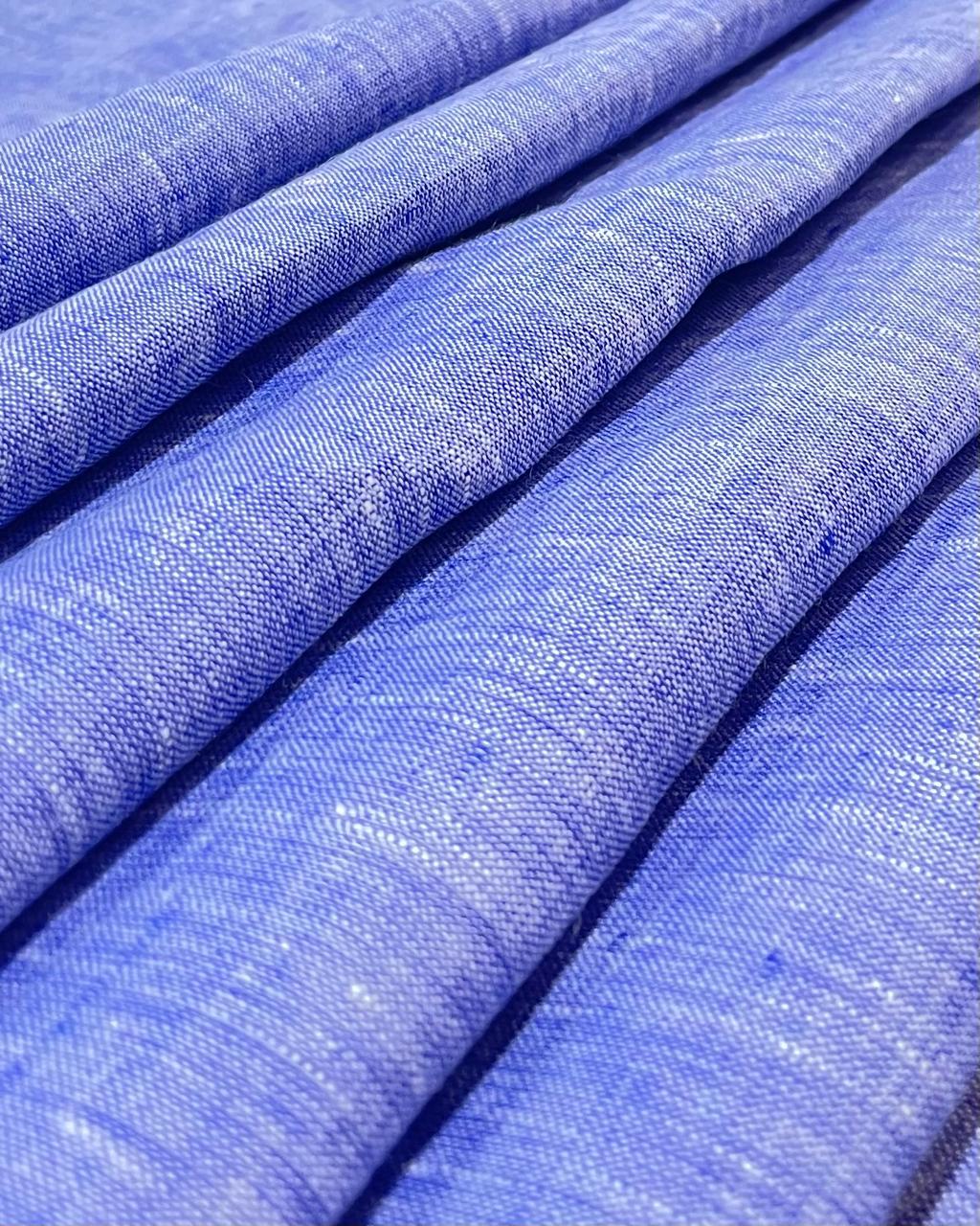 Ink Blue Solid Colour- Dyed Premium Linen Fabric BC-BCB- 601234