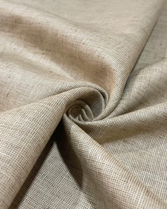 Light Beige Suiting Fabric- Premium Dyed Linen Fabric CNC-ETN-04(NEW)