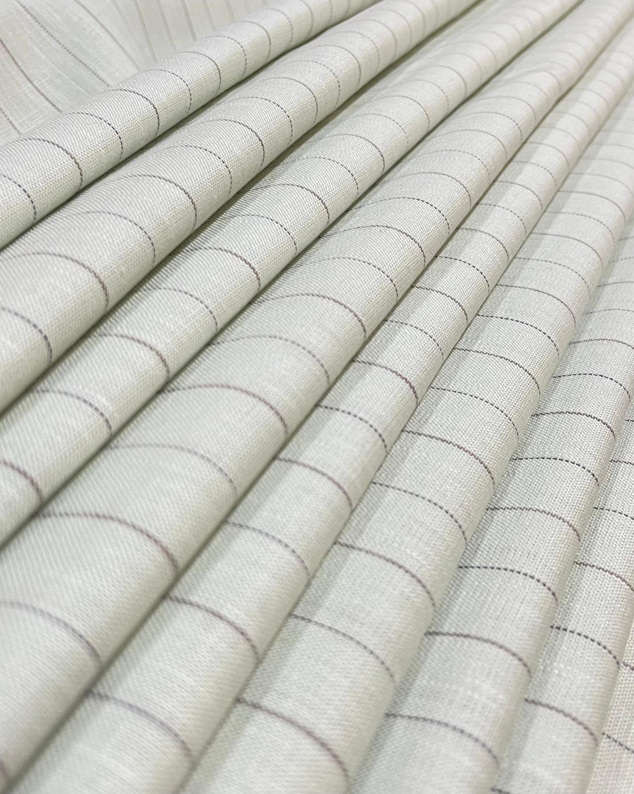 Pastel Green - Grey (60's)Korean Linen Fabric BC-LW-KL-530221