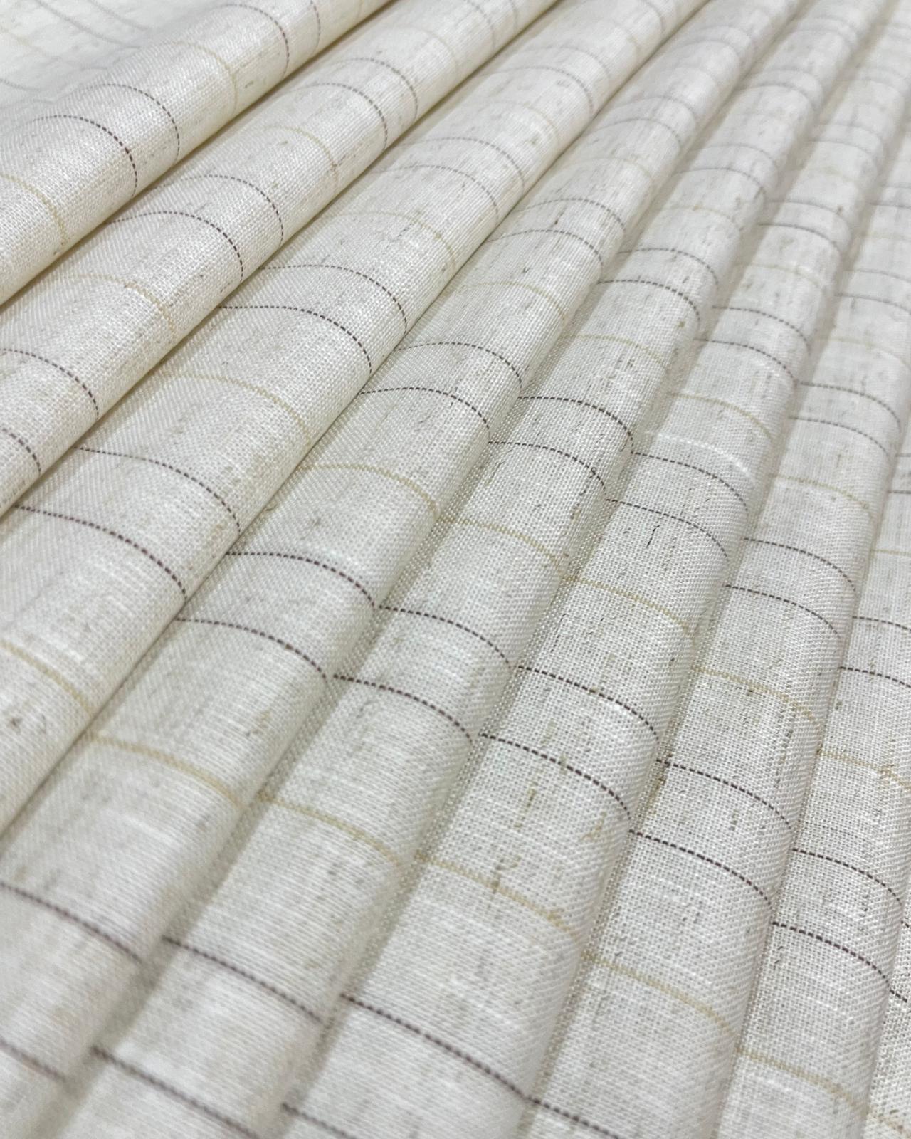 Cream -Multicolor (80's)Korean Linen Fabric BC-LW-KL-530196